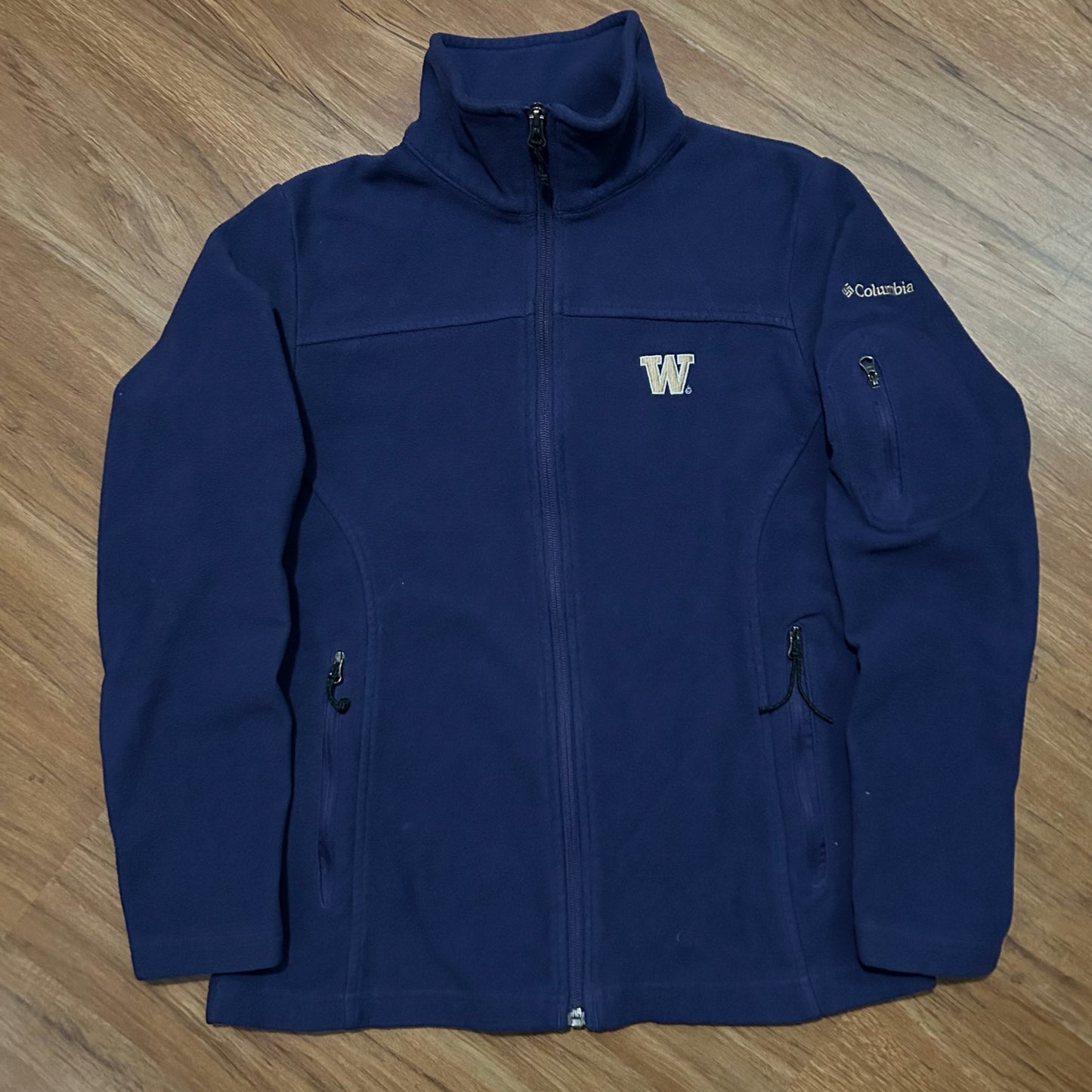 (S) Columbia Women's Washington Huskies Purple Full Zip Fleece Jacket