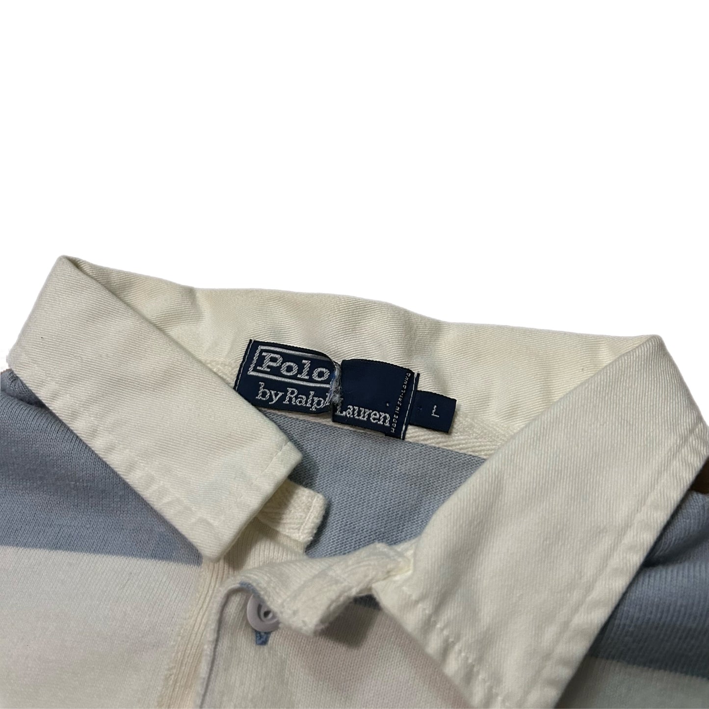 (L) Vintage Ralph Lauren Polo Striped Rugby Shirt