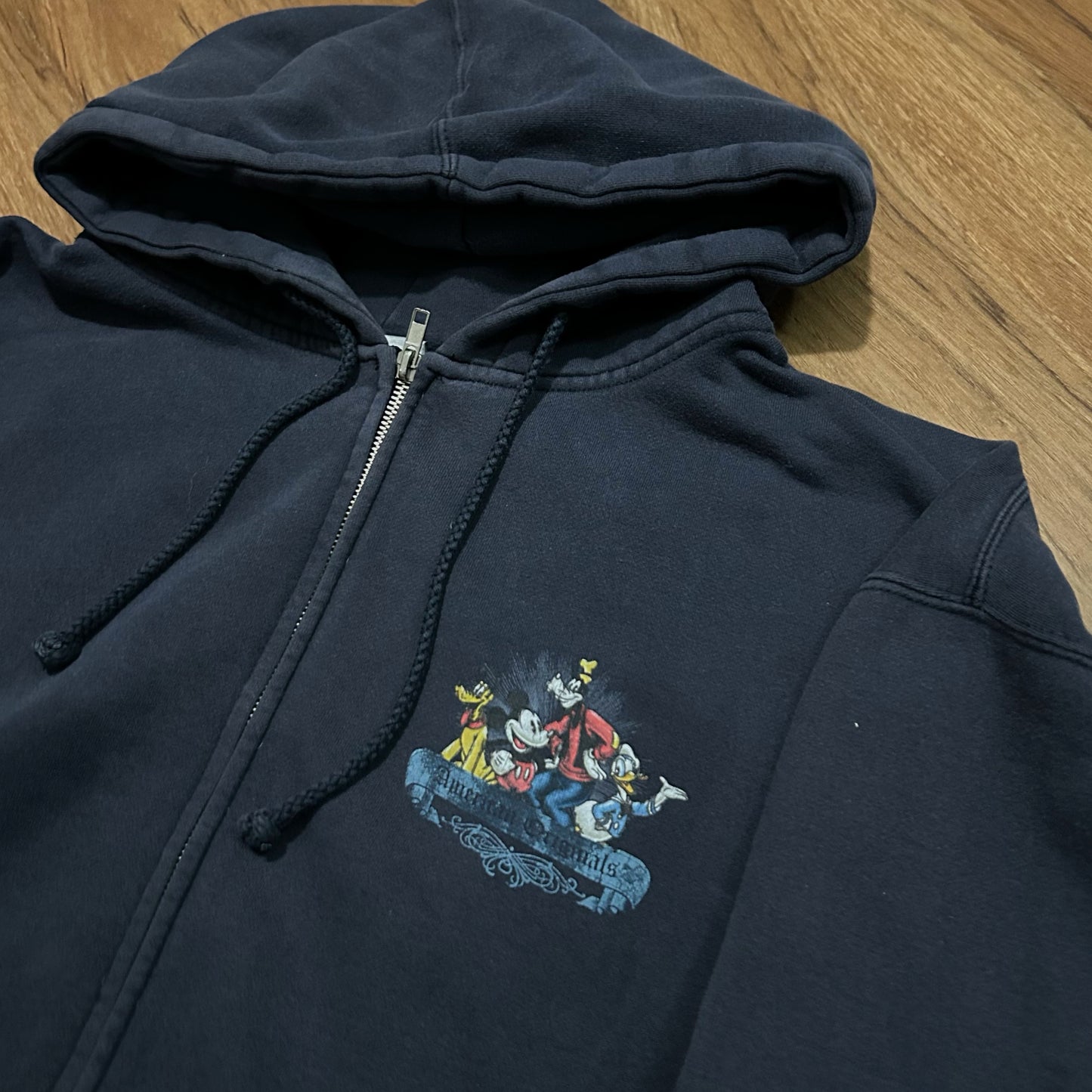 (XXL) Vintage Mickey Disneyland Resort Mickey & Friends American Originals Full Zip Hoodie