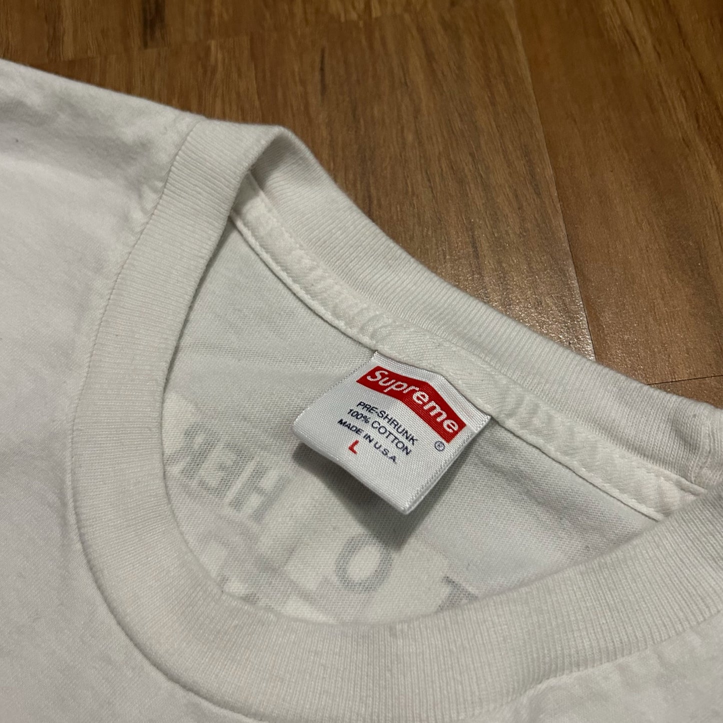 (L) Supreme x Antihero Atmosphere Urine White T-Shirt