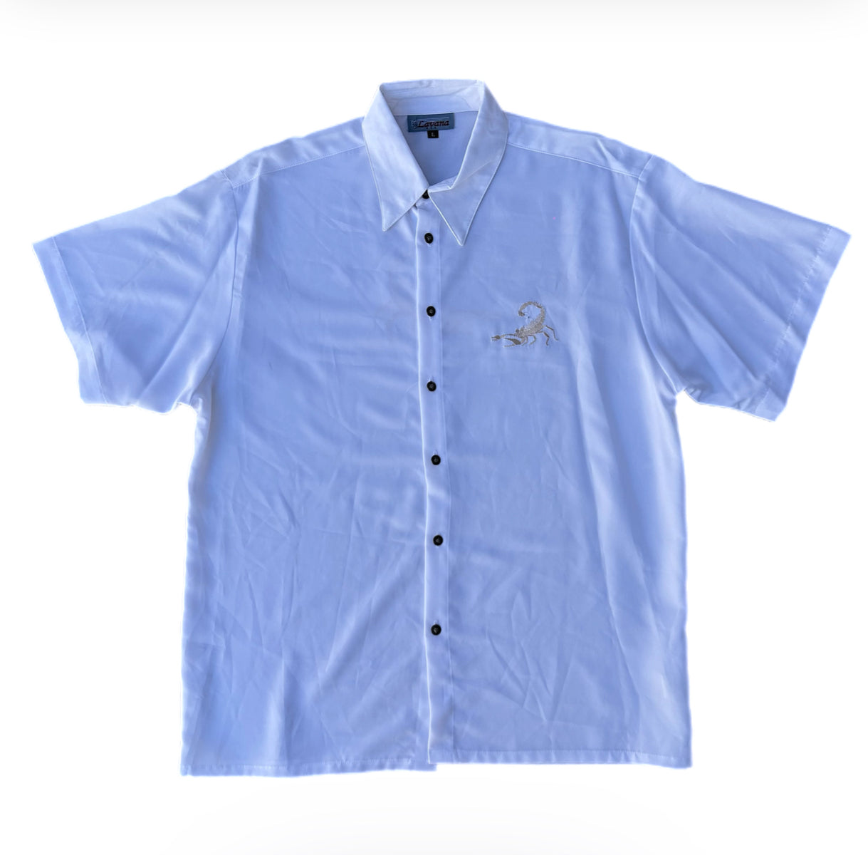 (L) Lavana USA Scorpion White Button-Up