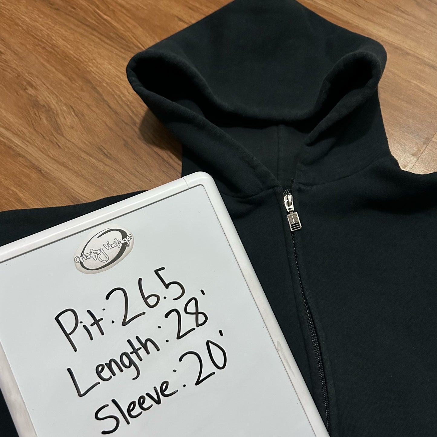 (XXL) Vintage 90s Russell Athletic Black Zip-Up Hoodie