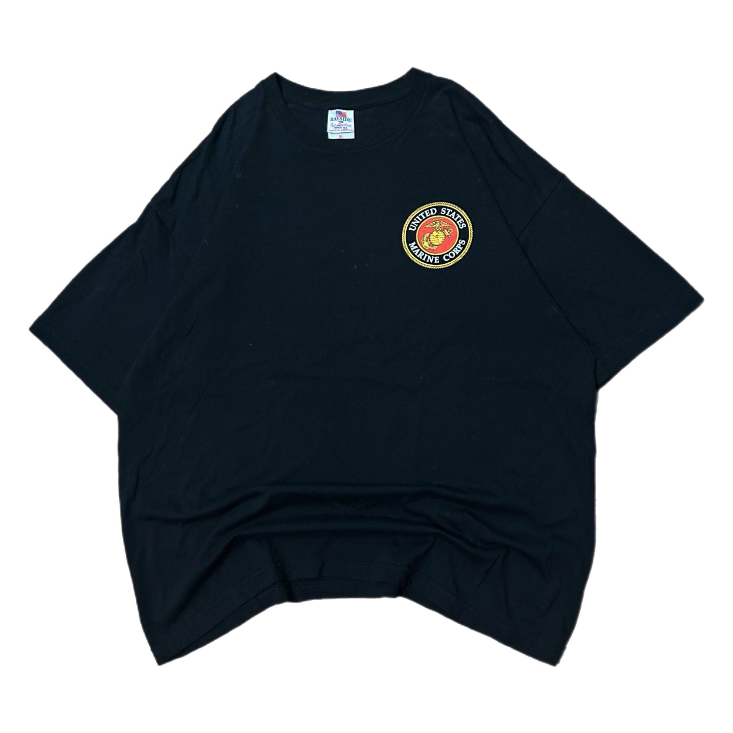 (XL) Vintage United States Marine Corps Logo Black T-Shirt