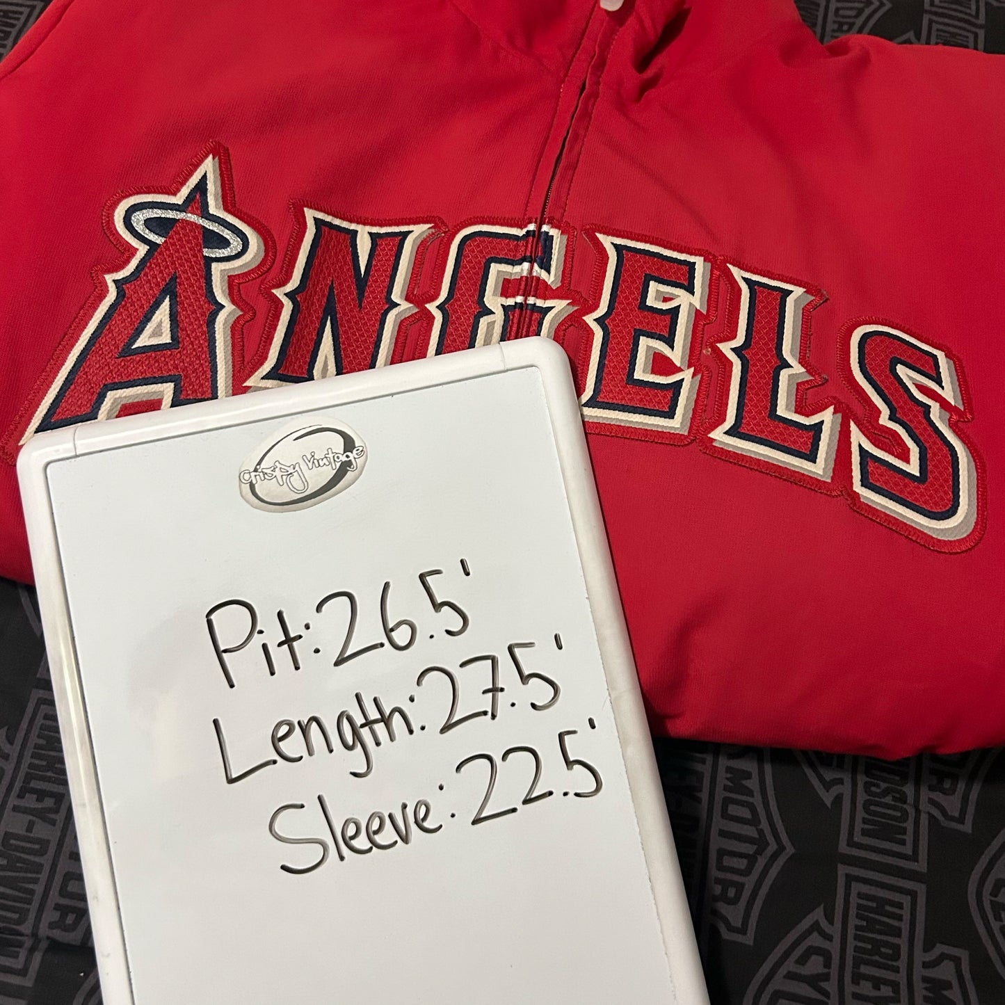 (XL) Vintage Majestic MLB Los Angeles Angels Therma Base Dugout Windbreaker Jacket