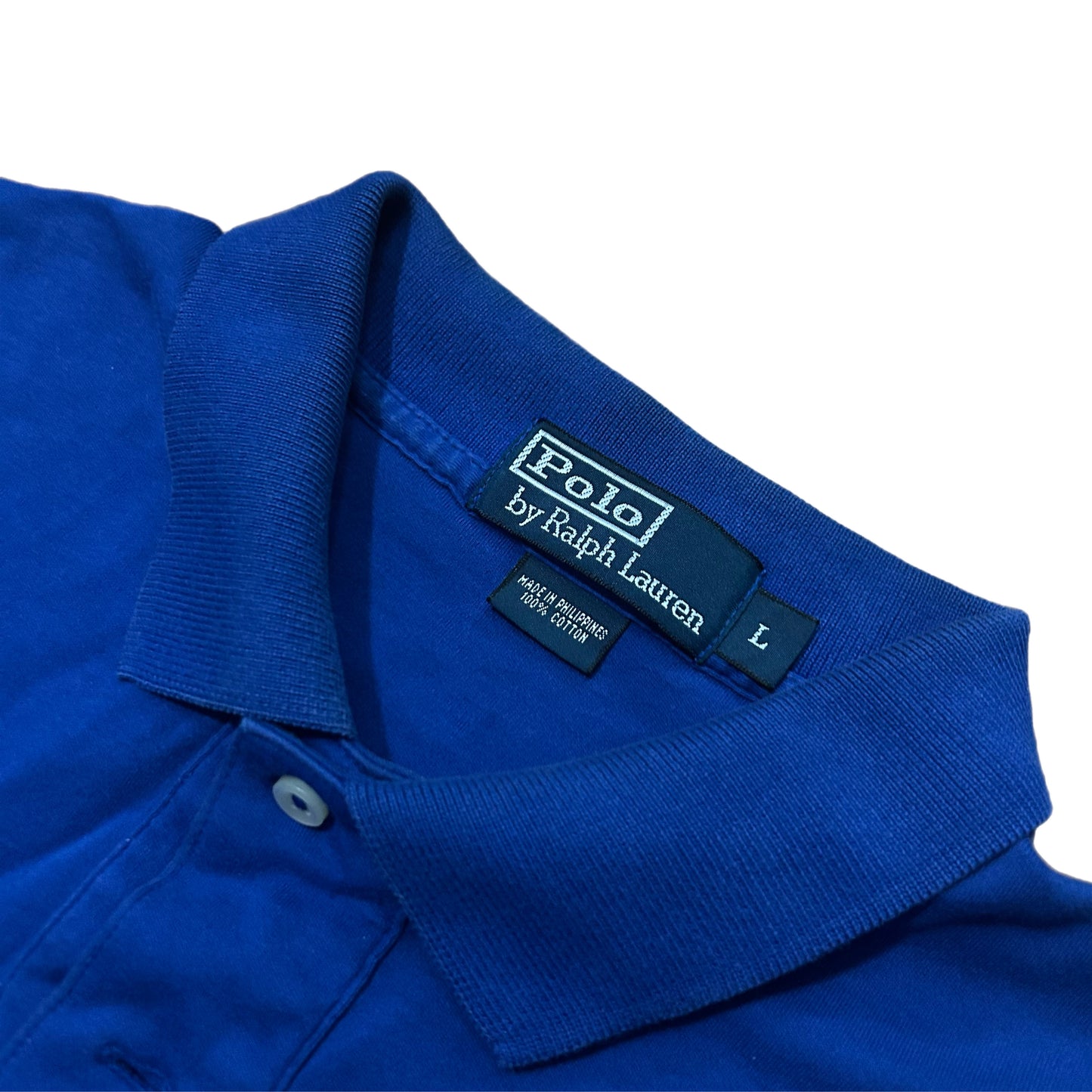 (L) Vintage Polo Ralph Lauren Blue Polo Shirt