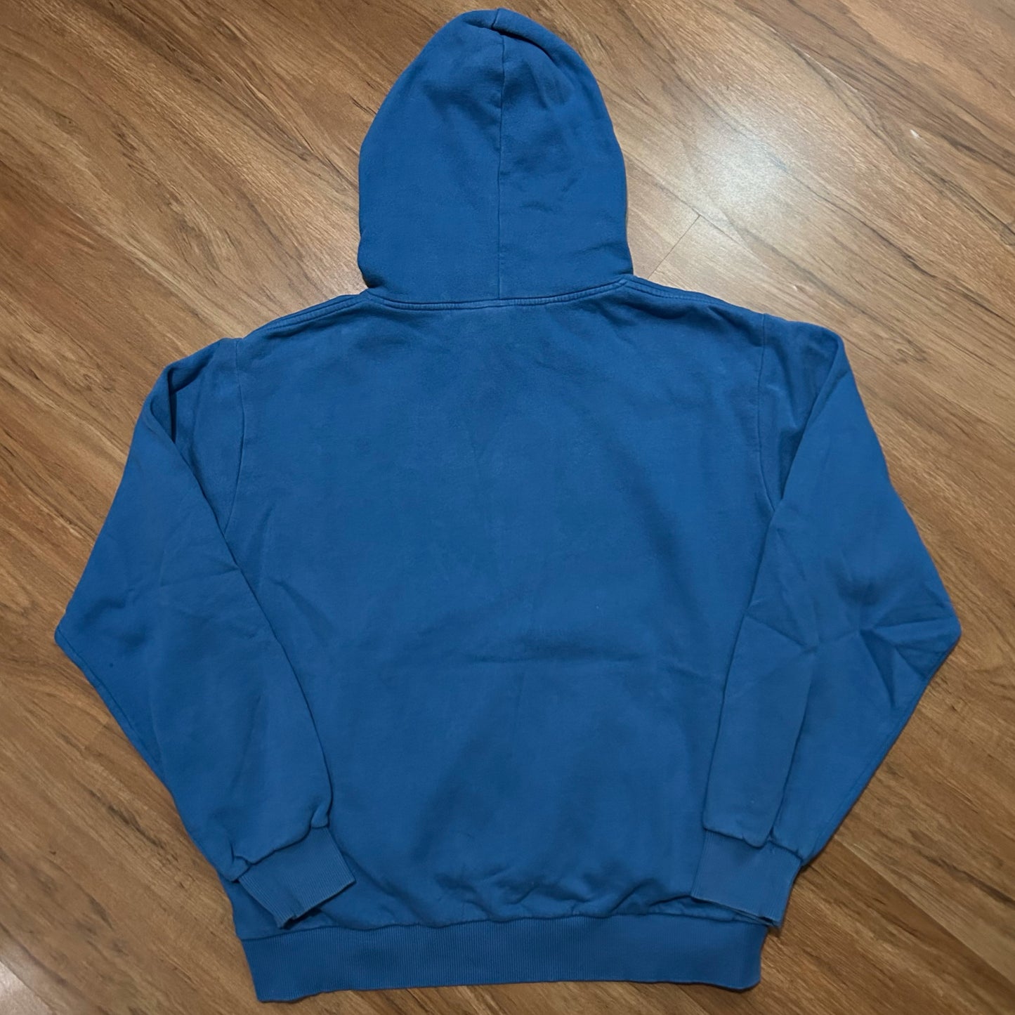 (L) Y2K DC Shoes Center Logo Pullover Blue Hoodie