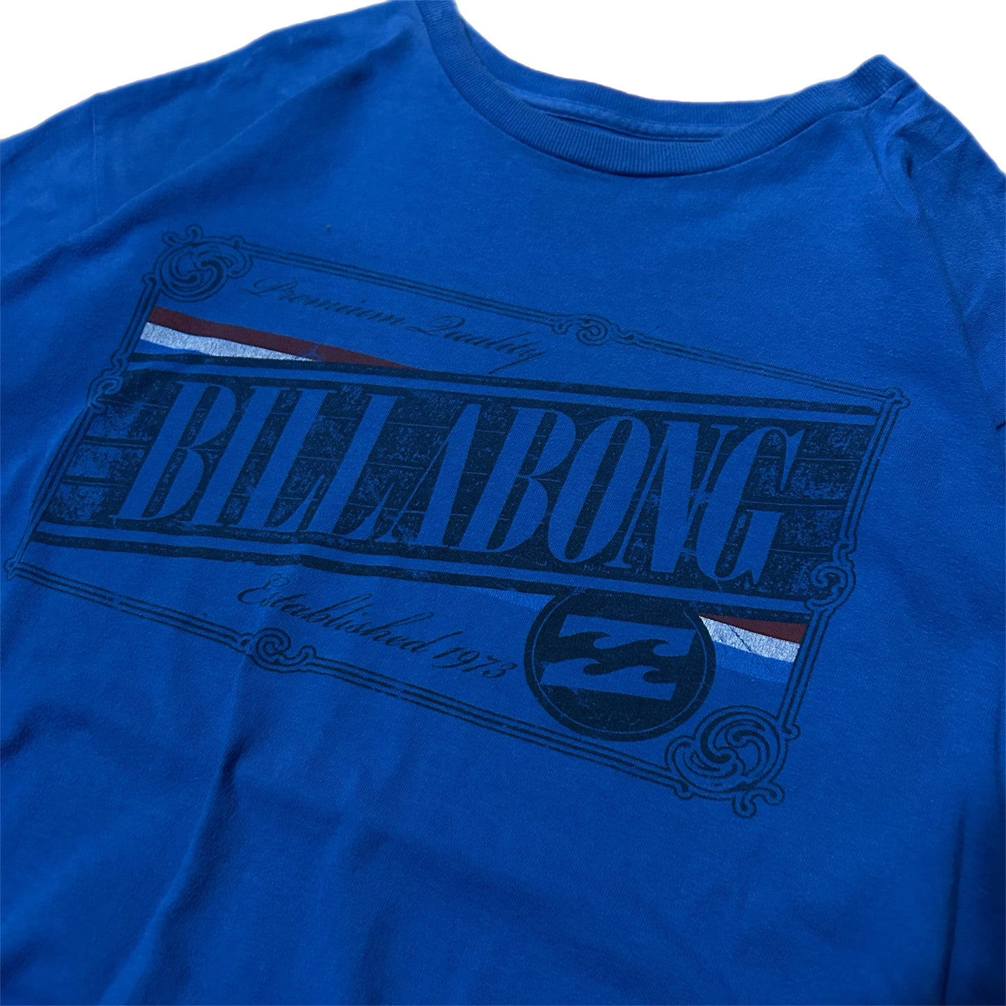 (M) Billabong Surfing Blue Shirt