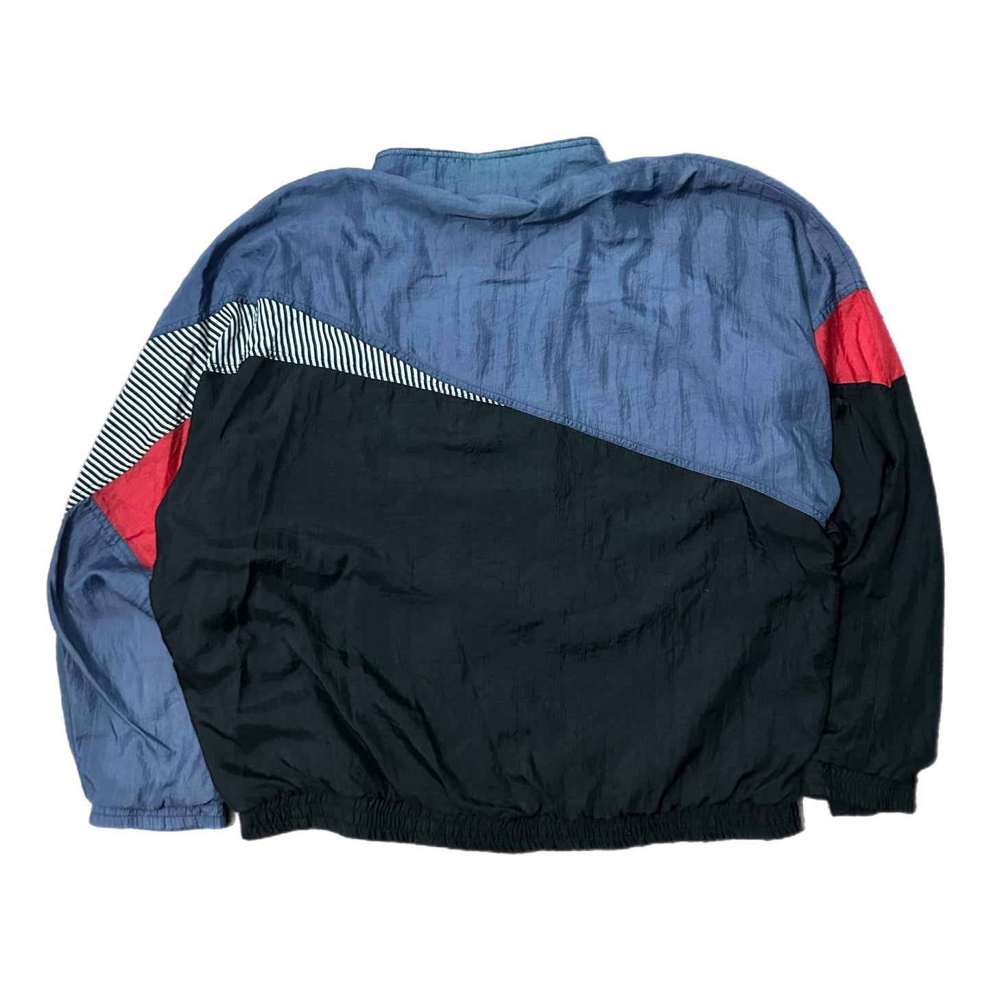 (L) 90s Avait Colorblock Windbreaker Zip-Up Jacket