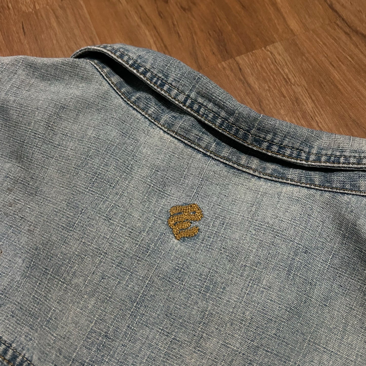 (XXL) Vintage Rocca Wear Multi-Pocket Denim Button Jacket