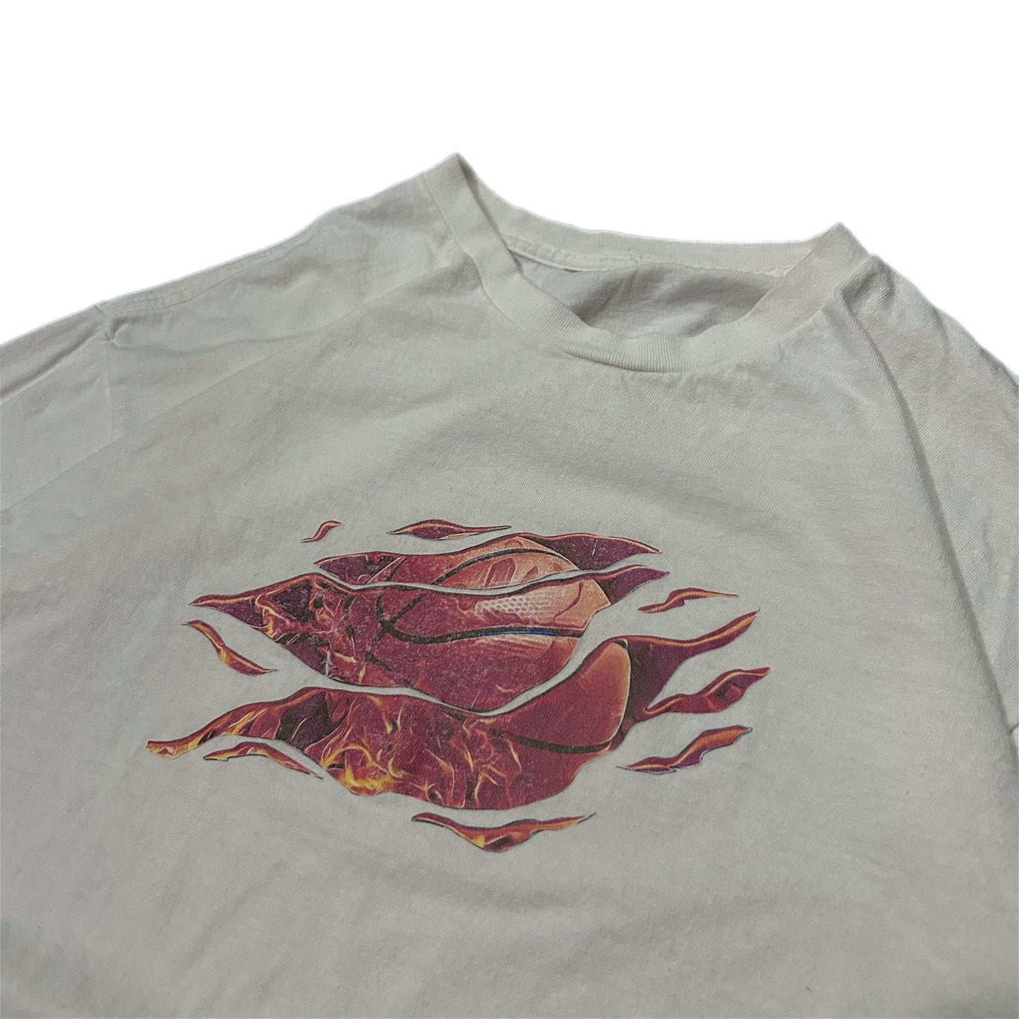 (M) Y2K Basketball Flames Shirt