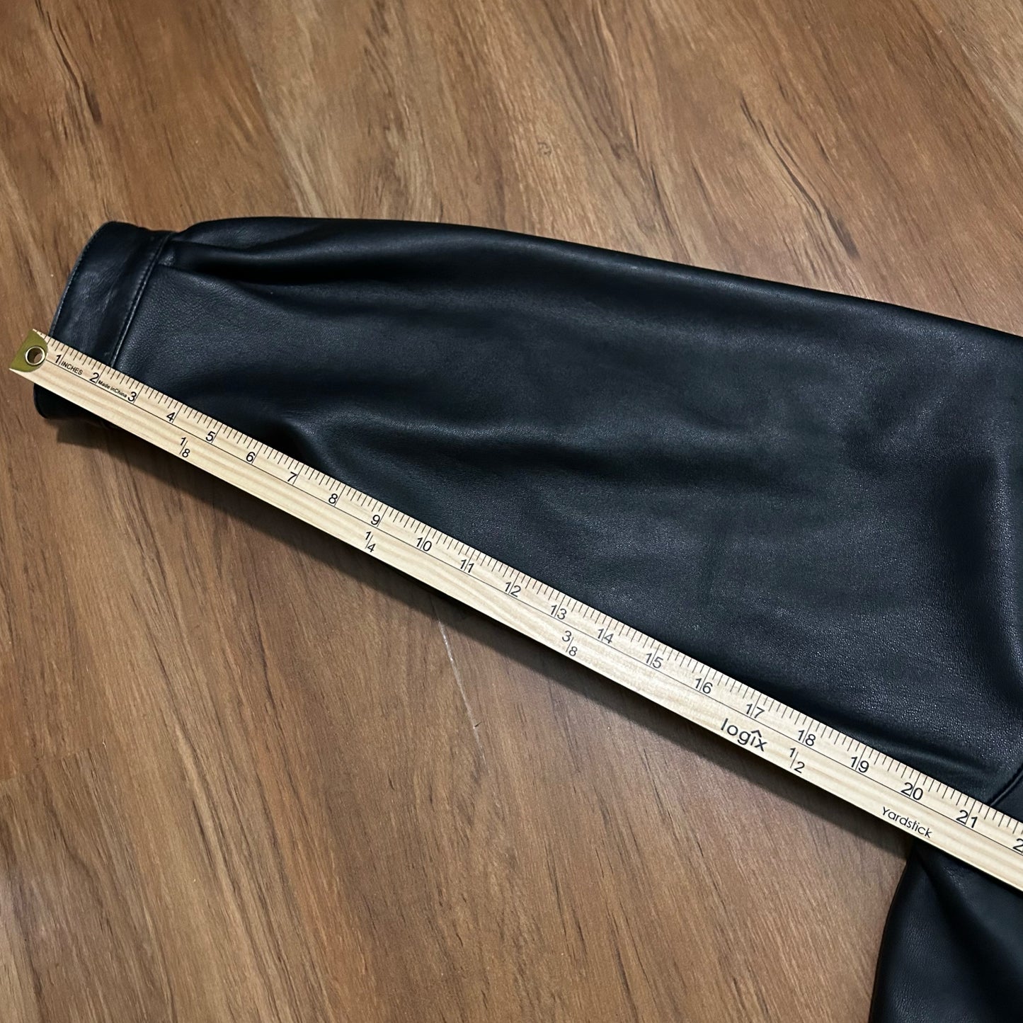 (XL) Vintage Golden Bear Black Leather Jacket