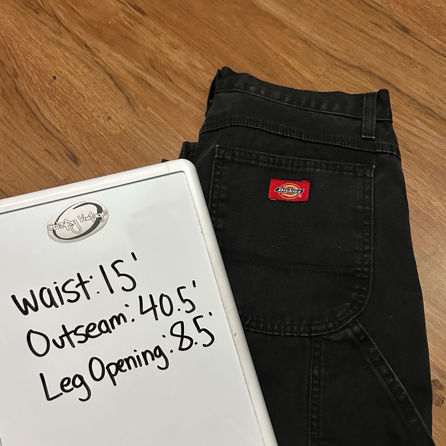 (30) Dickies Canvas Utility Work Black Carpenter Pants