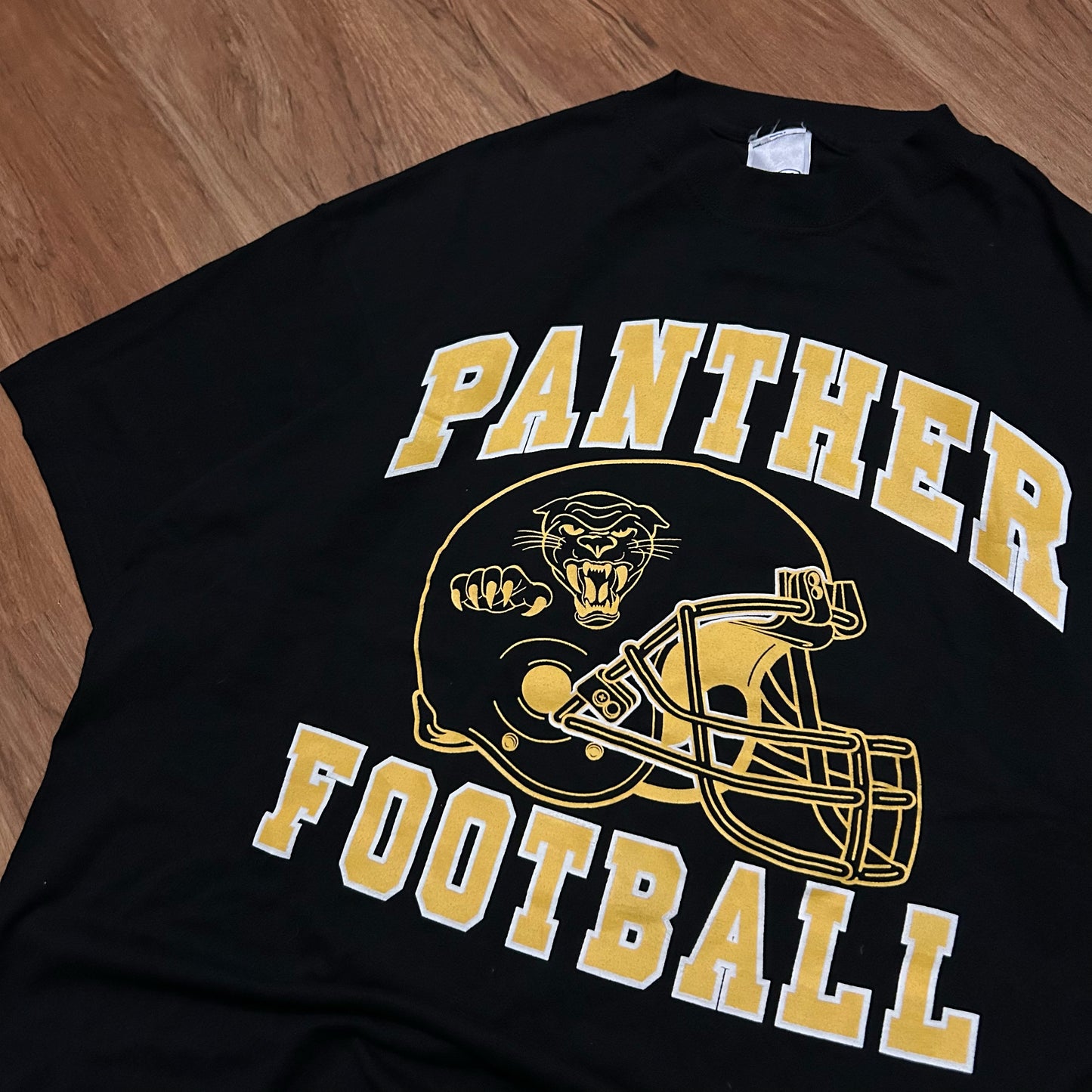 (XL) Vintage Pittsburg Panters Football Black T-Shirt