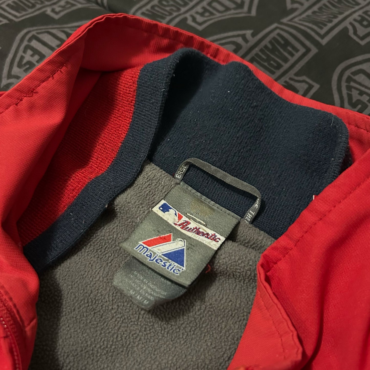 (XL) Vintage Majestic MLB Los Angeles Angels Therma Base Dugout Windbreaker Jacket