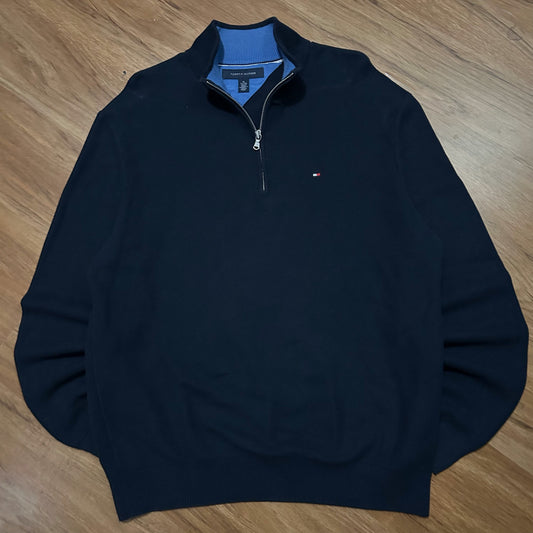 (XL) Tommy Hilfiger Navy Blue Quarter-Zip