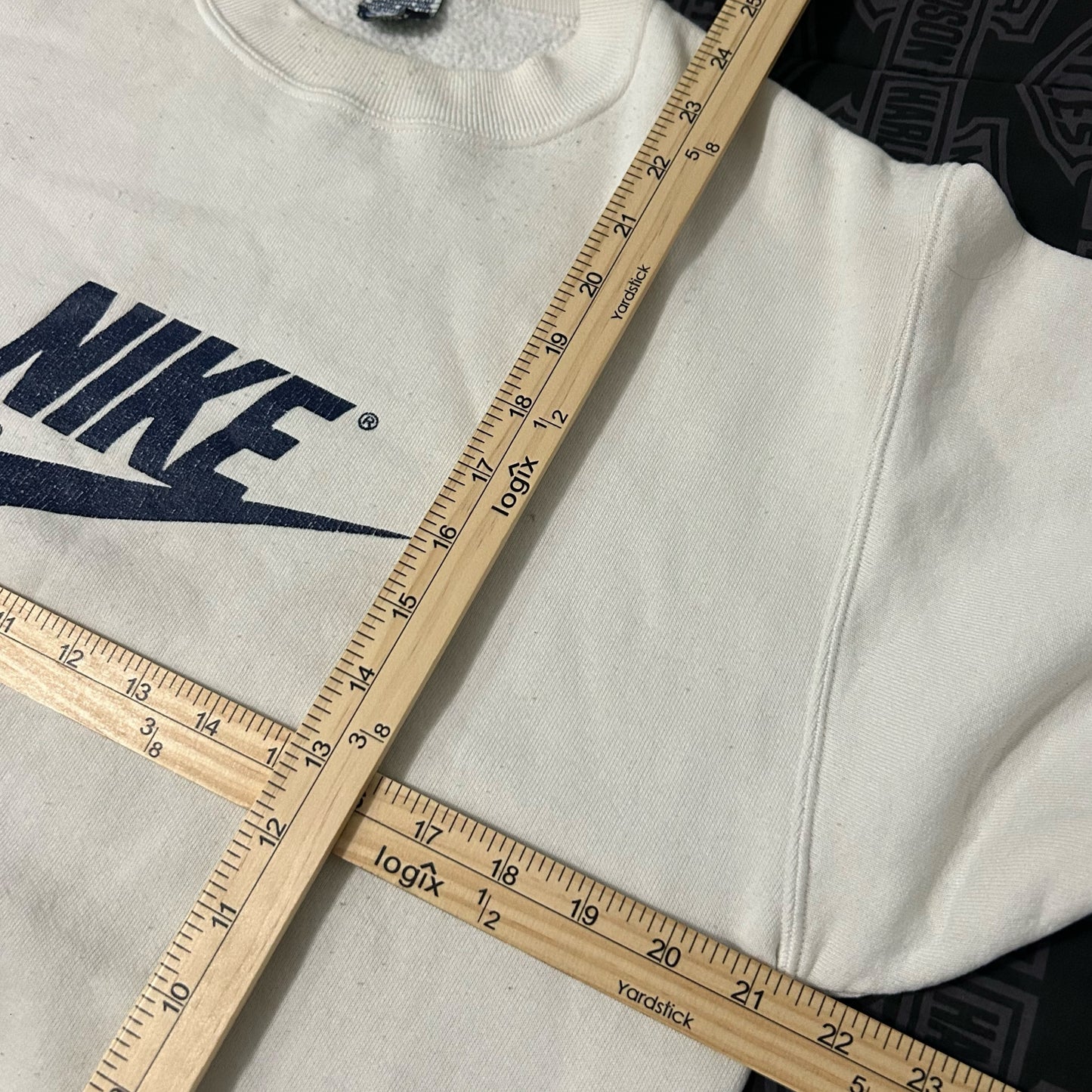 (L) Vintage 90s Nike Big Logo Swoosh Pullover Crewneck