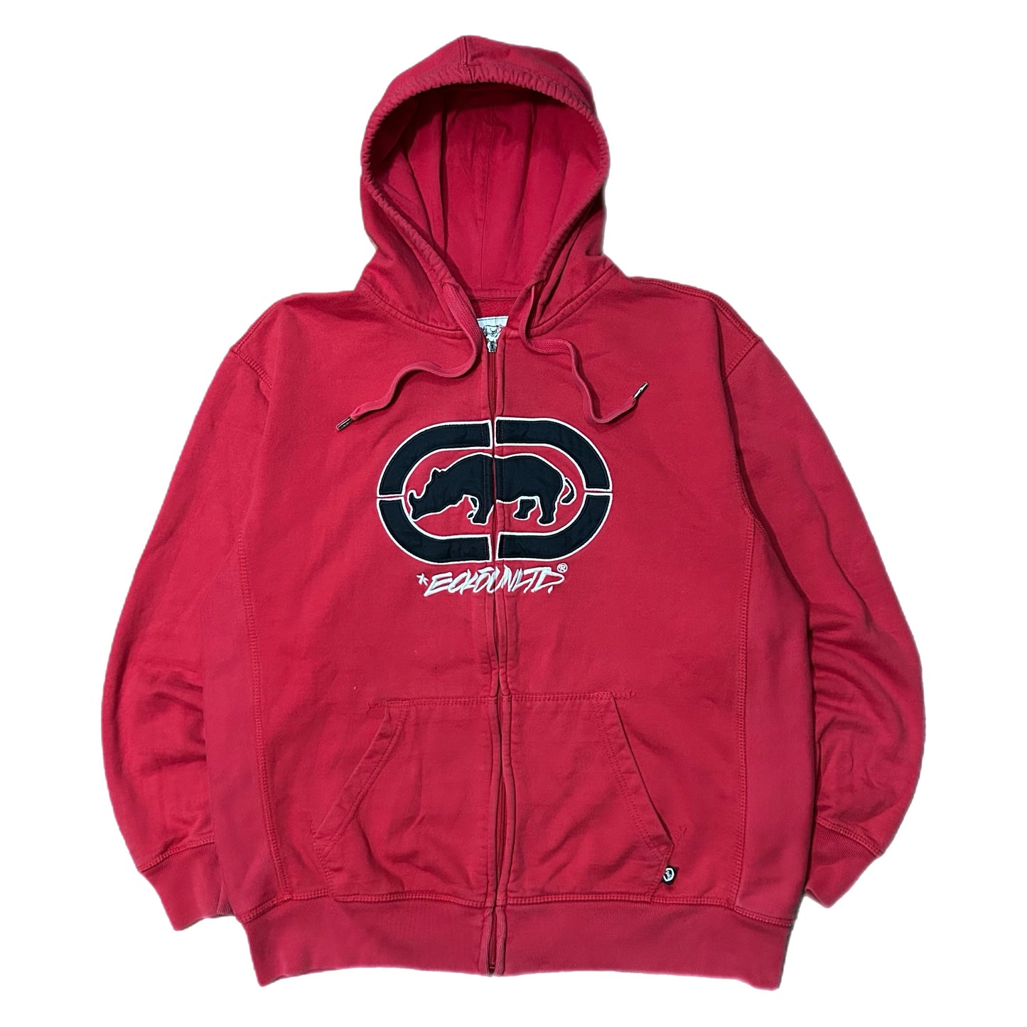 (XXL) Y2K Red Ecko Unltd Zip-Up Hoodie