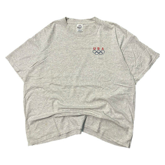 (XL) 2000s Team USA Olympics Flag Grey T-Shirt