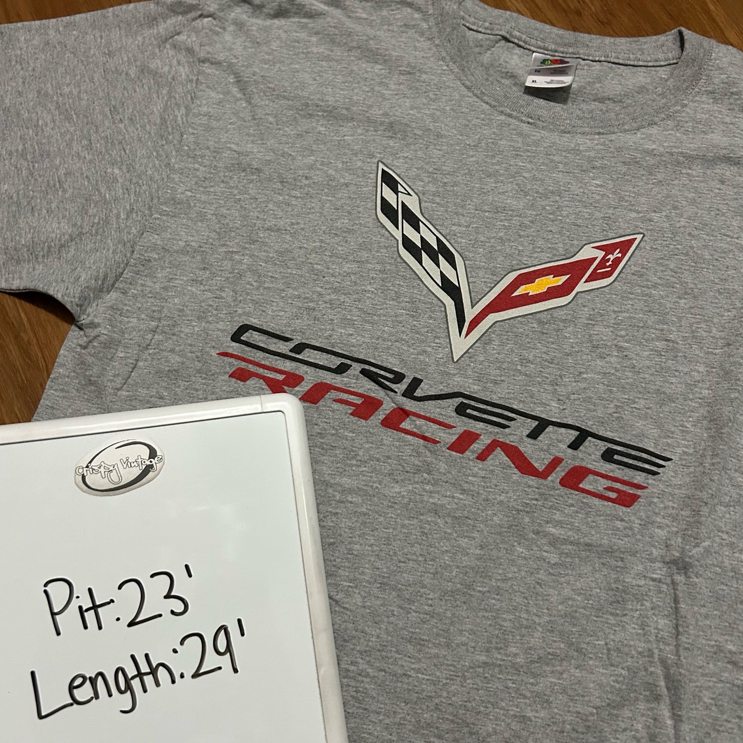 (XL) Corvette Racing C7 Gray Graphic T-Shirt