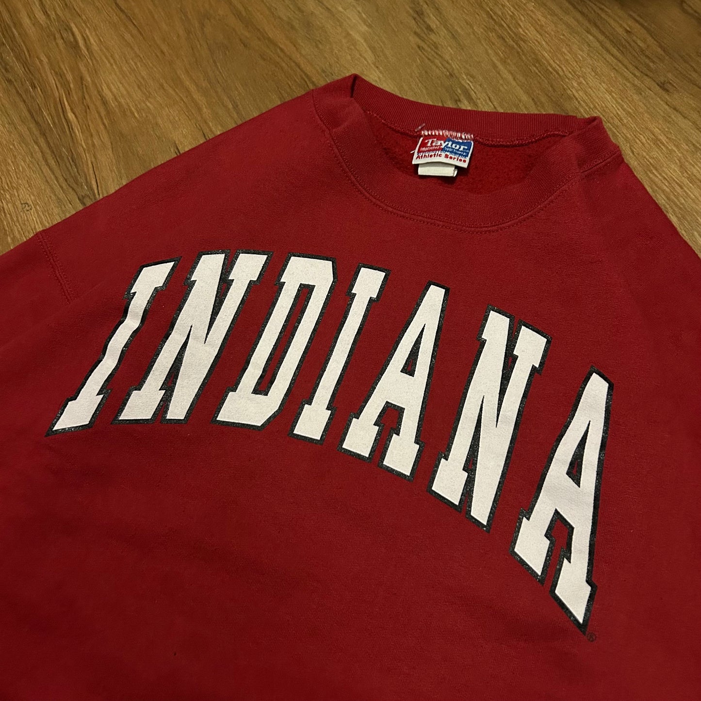 (XL) Vintage 90s Indiana Red Pullover Crewneck