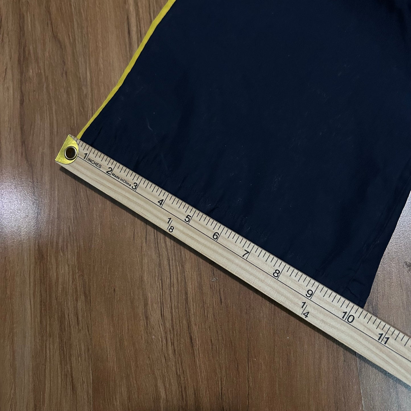 (Boys XL) Vintage Boys Starter Baggy Track Navy Yellow Pants