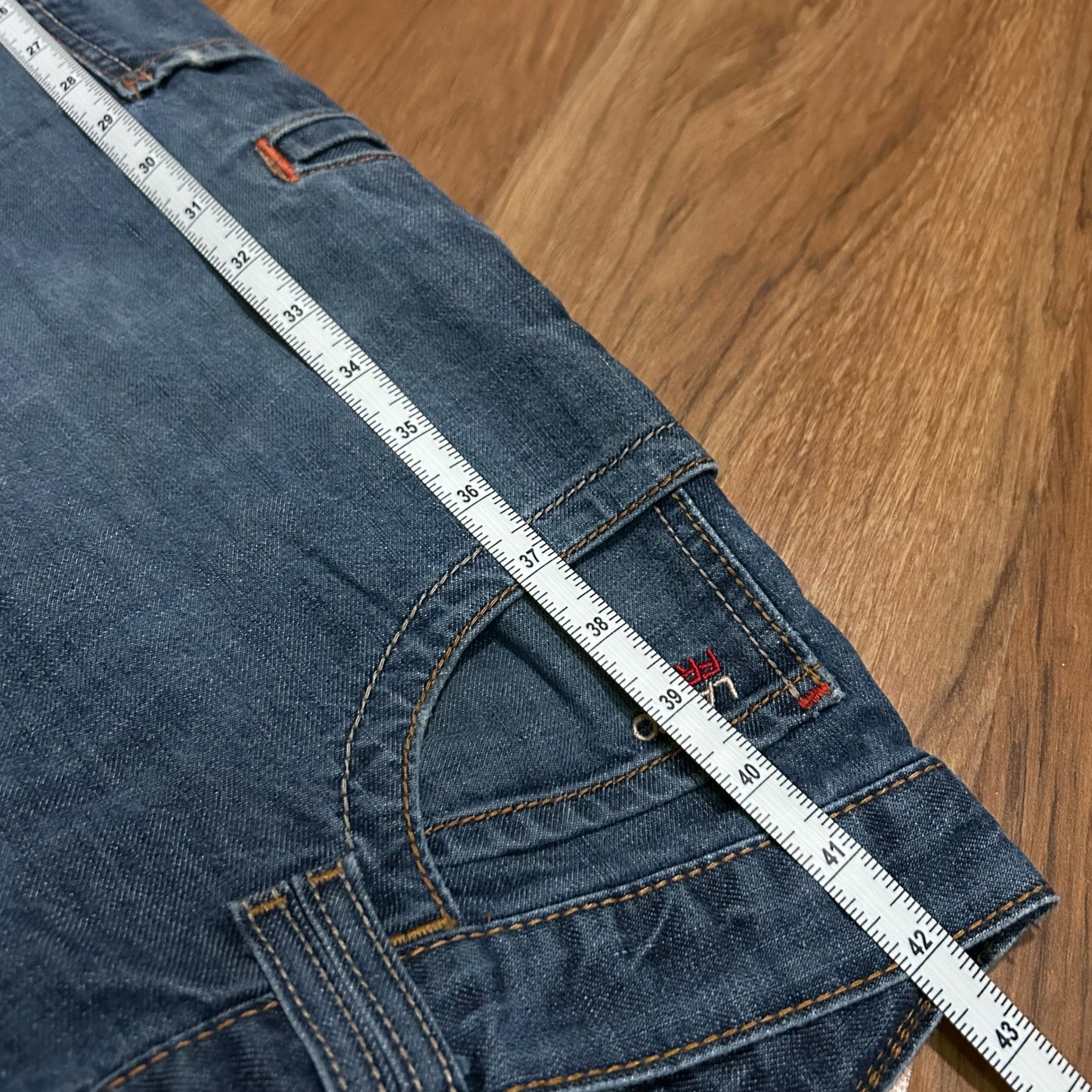 (34) Y2K Lapco FR Dark Wash Denim Jeans