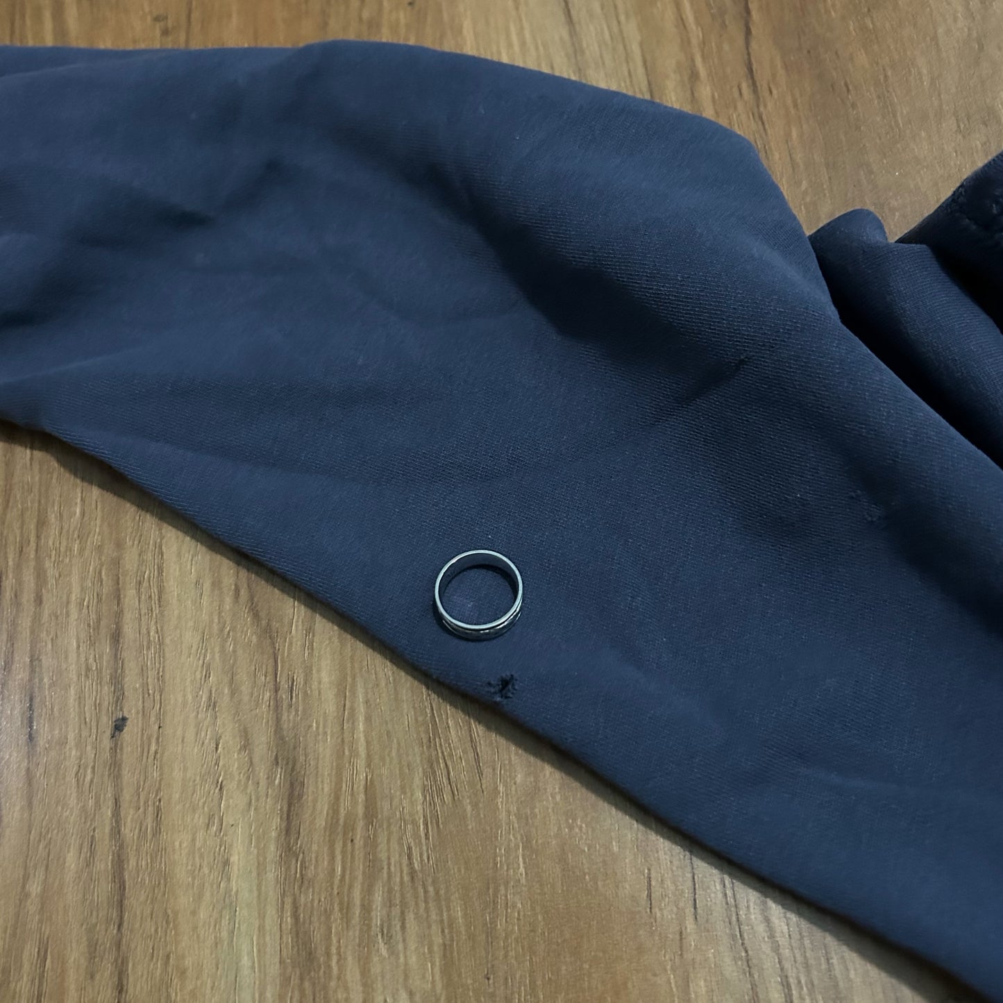 (L) Y2K Ecko Untld Embroidered Grunge Rhino Logo Navy Full Zip Hoodie