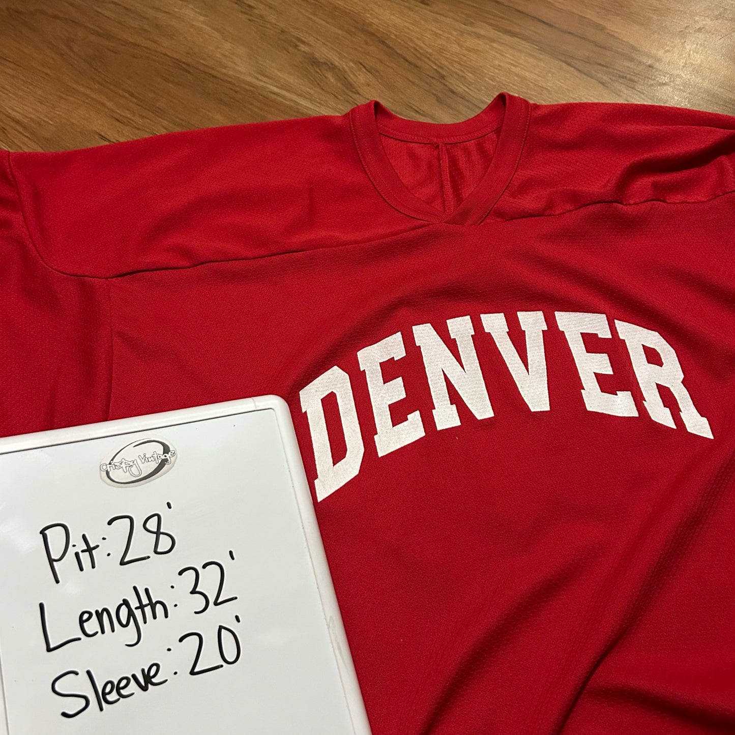 (XXL) Vintage CCM Denver Hockey Red Jersey