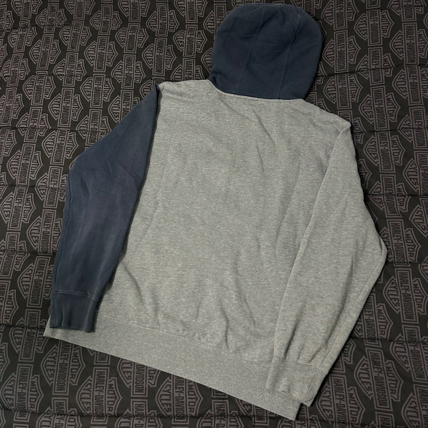 (XL) Vintage Retro Fox Racing Hertiage Forged Sherpa Lined Full Zip Hoodie