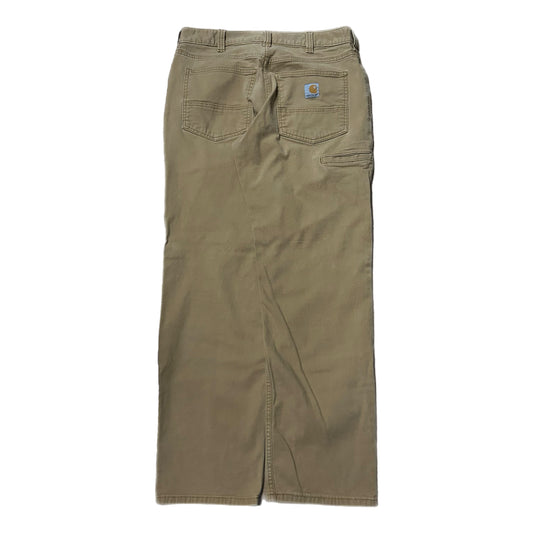 (32) Carhartt Dark Khaki Relaxed Fit Work Pants