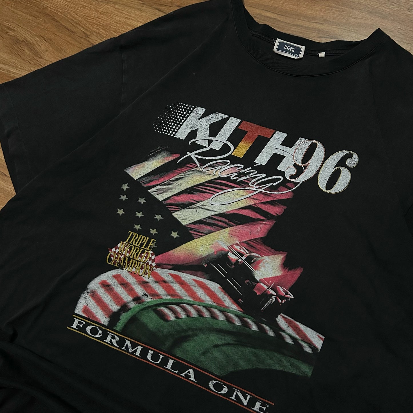 (XXL) Kith Vintage Racing Formula 1 Black T-Shirt