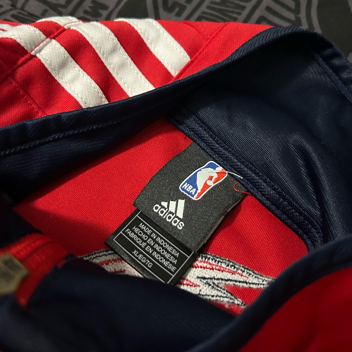 (L) Y2K Adidas NBA Atlanta Hawks On-Court Full Zip Warm Up Track Jacket