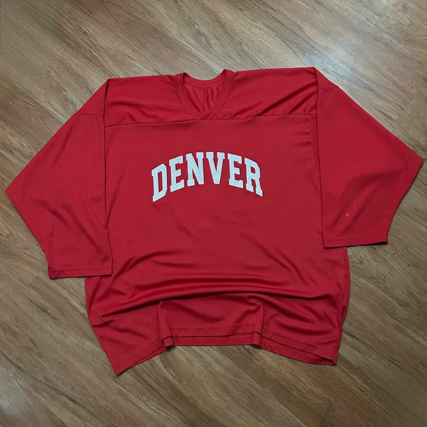 (XXL) Vintage CCM Denver Hockey Red Jersey