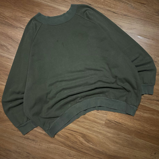 (XL) GAP Oversized Military Green Pullover Crewneck