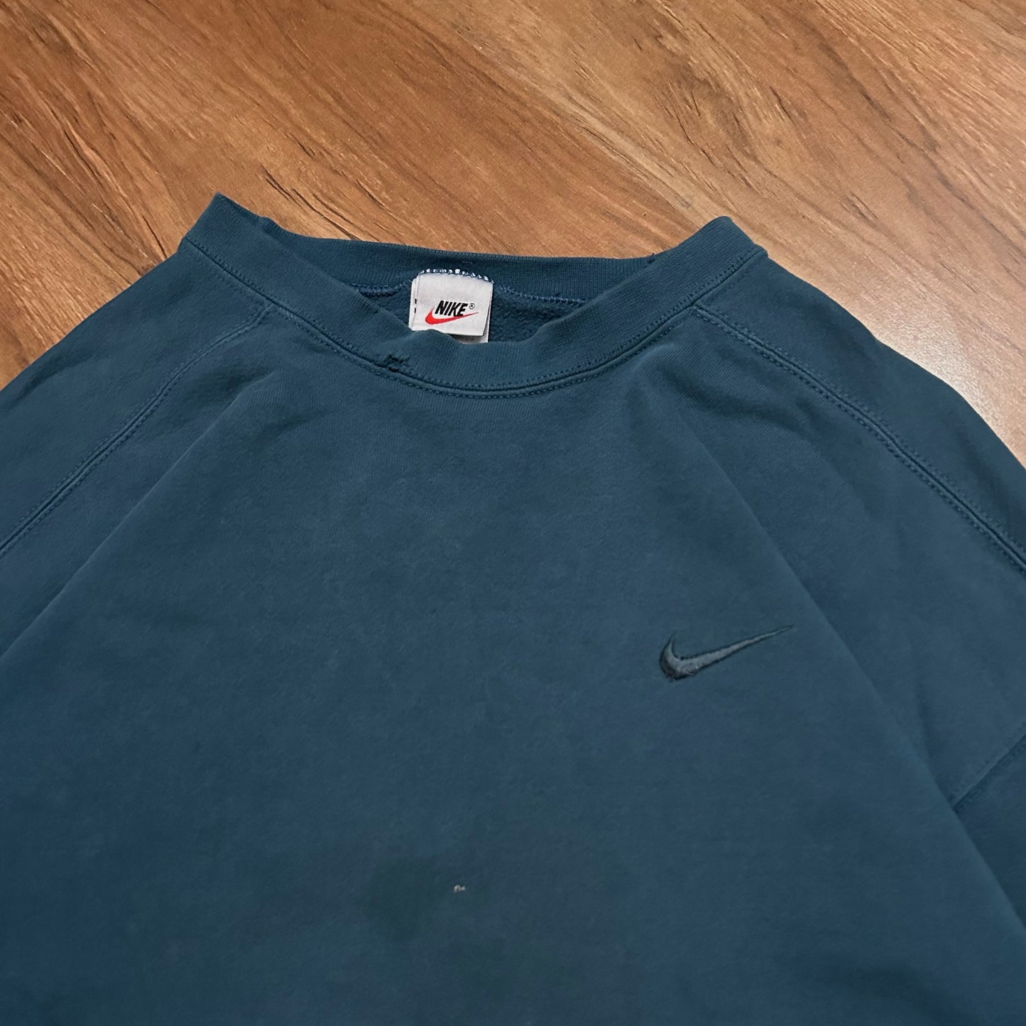 (XL) Vintage 90s Nike Sportswear Embroidered Swoosh Pullover Crewneck