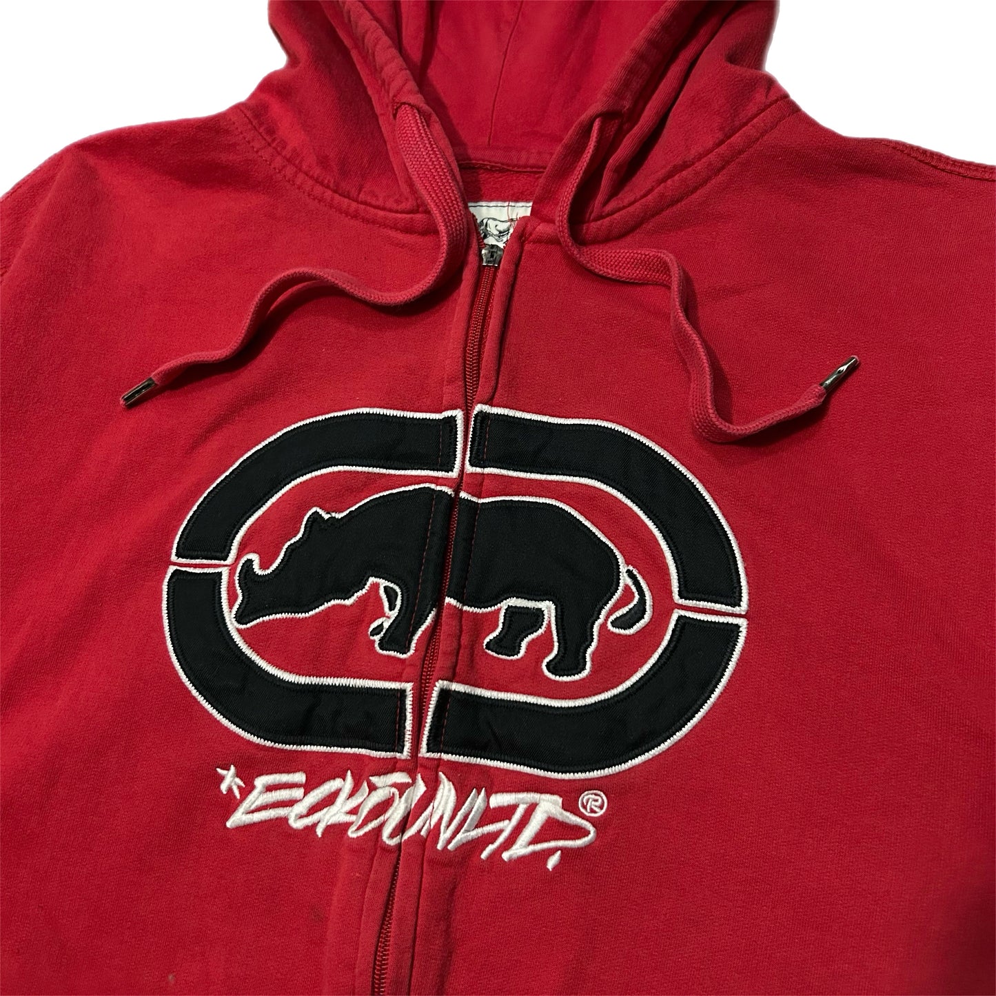 (XXL) Y2K Red Ecko Unltd Zip-Up Hoodie