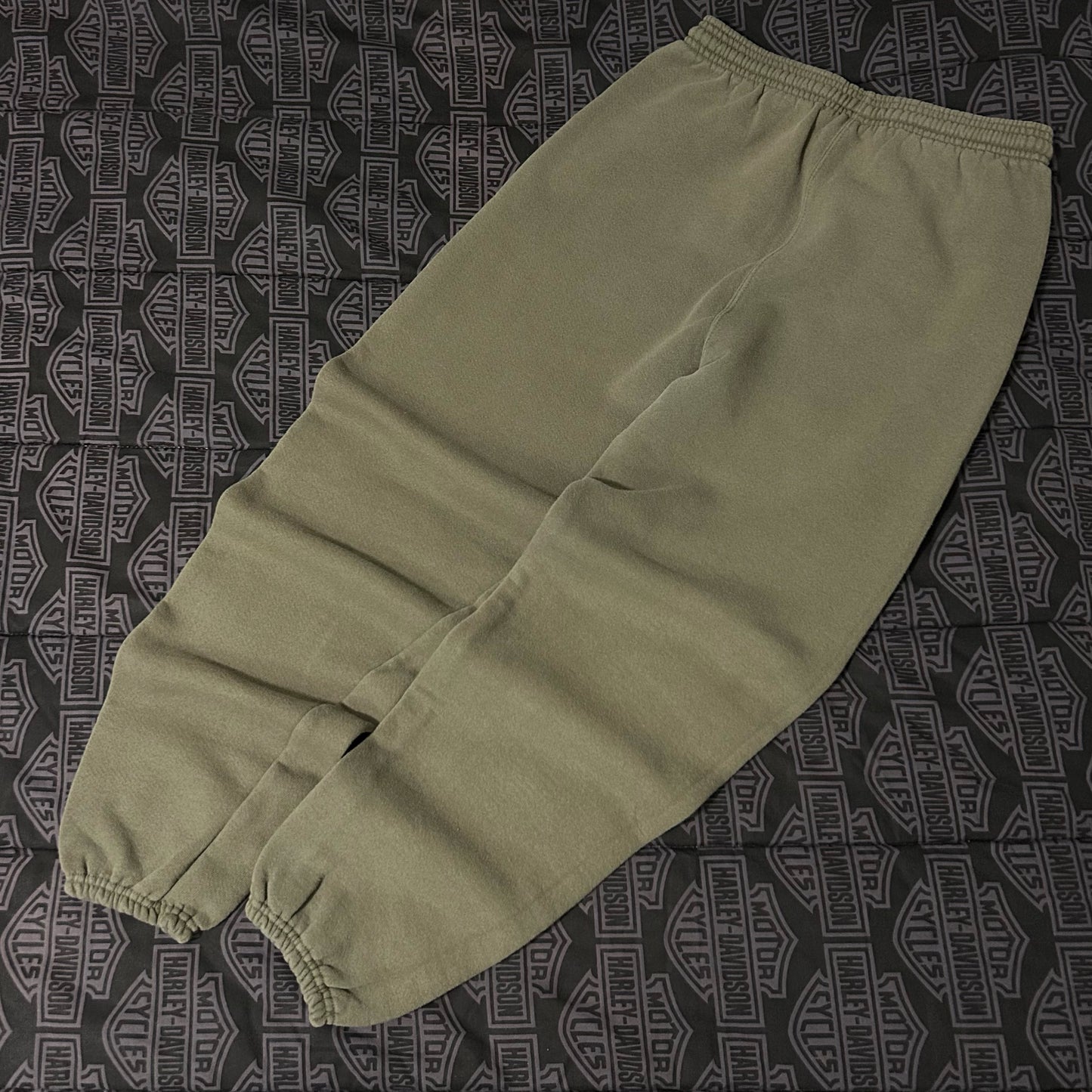 (M) Vintage Soffe USMC Marine Corps Olive Green Sweatpants