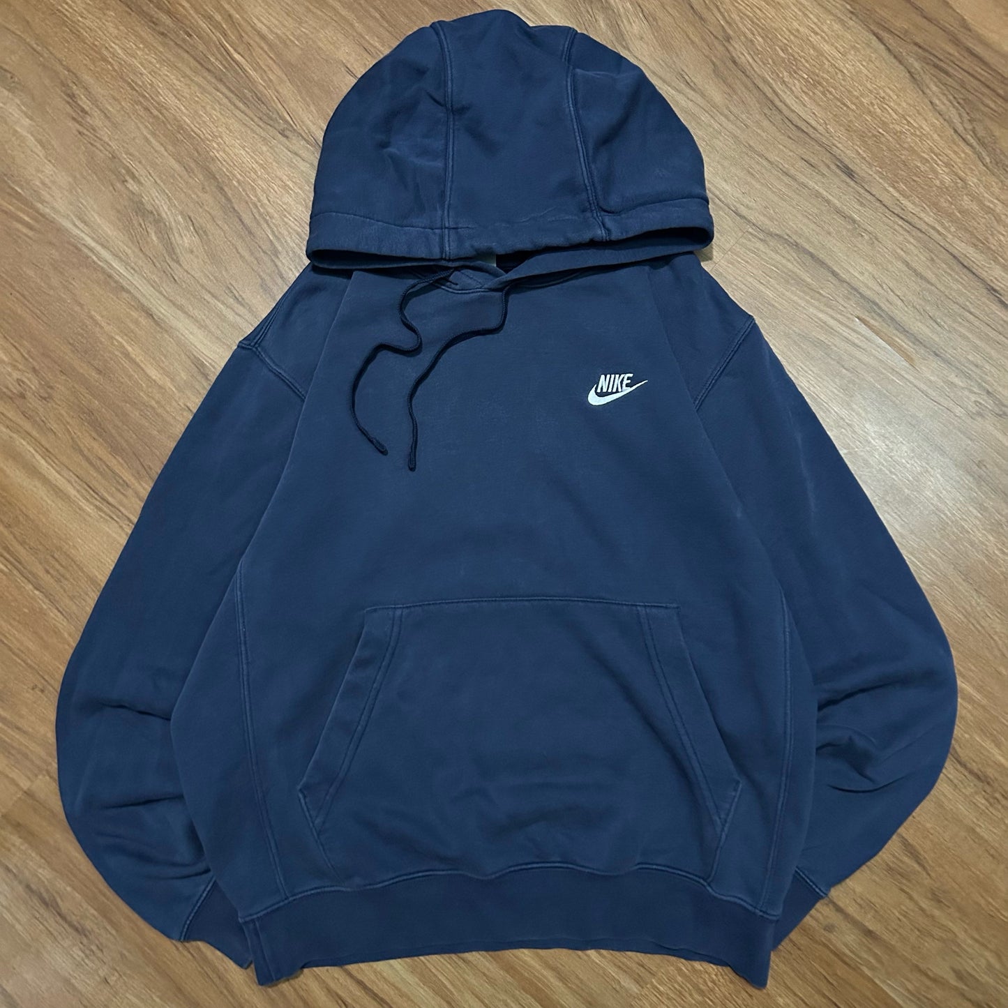 (S) Modern Nike Sportswear Navy Blue Pullover Hoodie