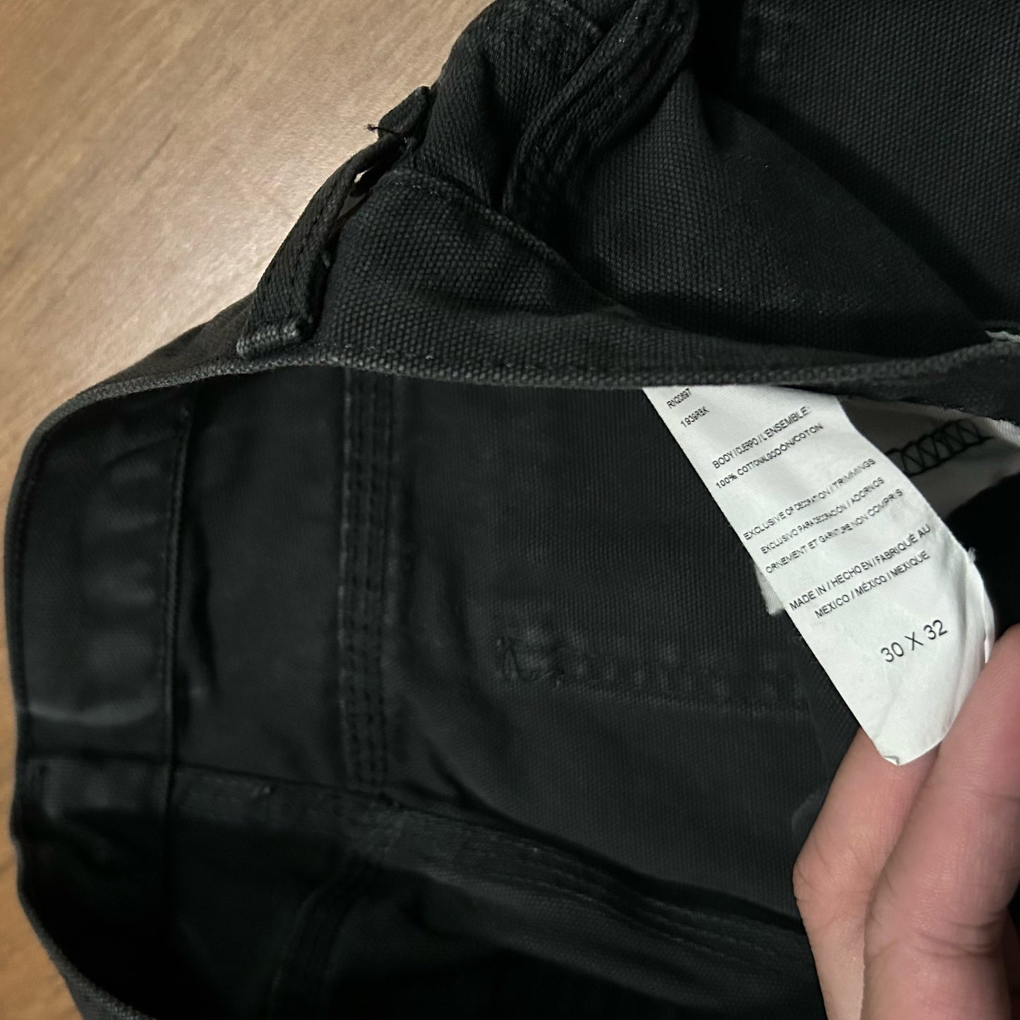 (30) Dickies Canvas Utility Work Black Carpenter Pants