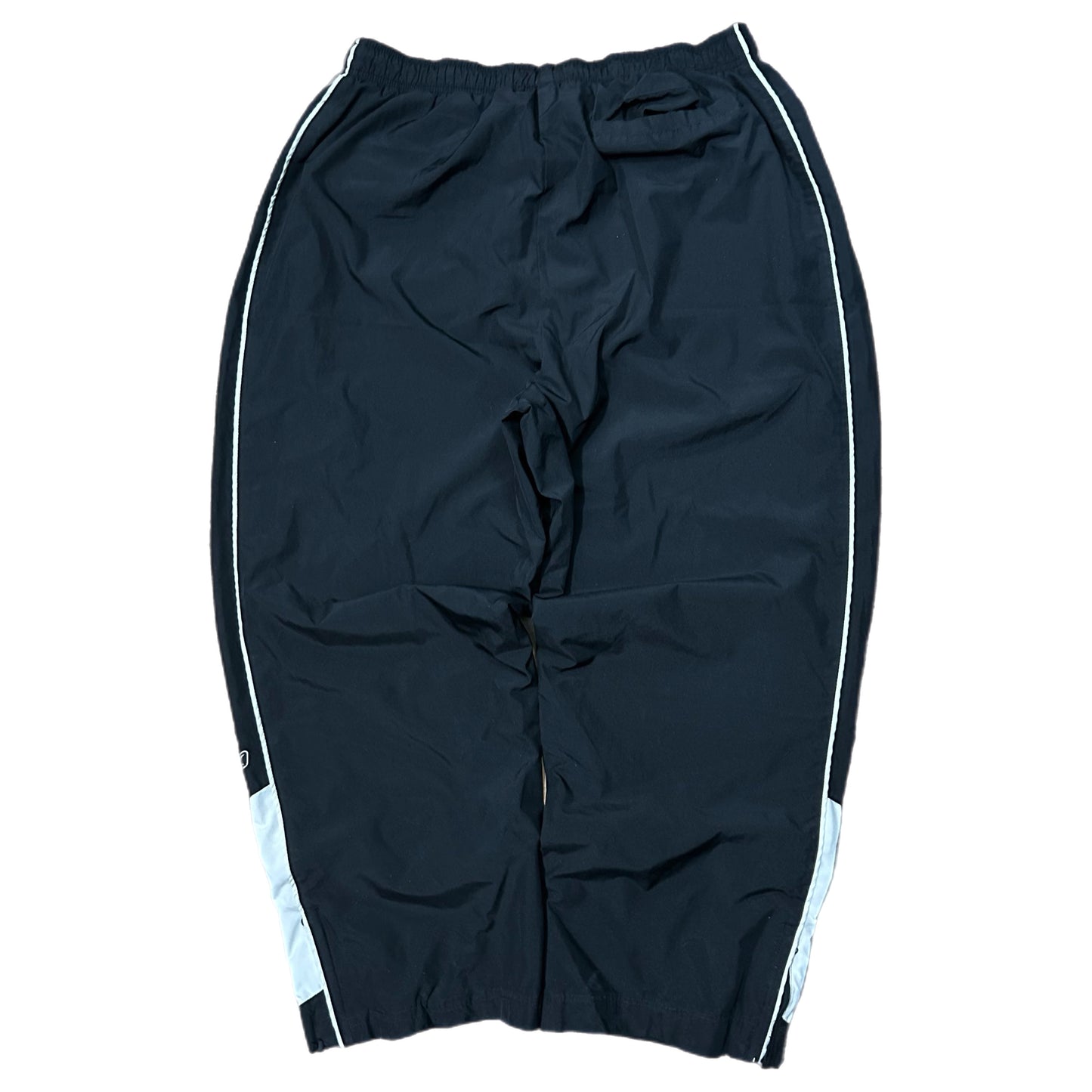 (XL) Y2K Reebok Baggy Black White Track Pants