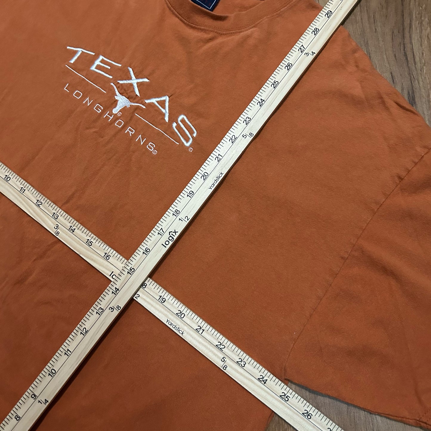 (XXL) Vintage 2000s Texas Longhorns Embroidered Orange T-Shirt