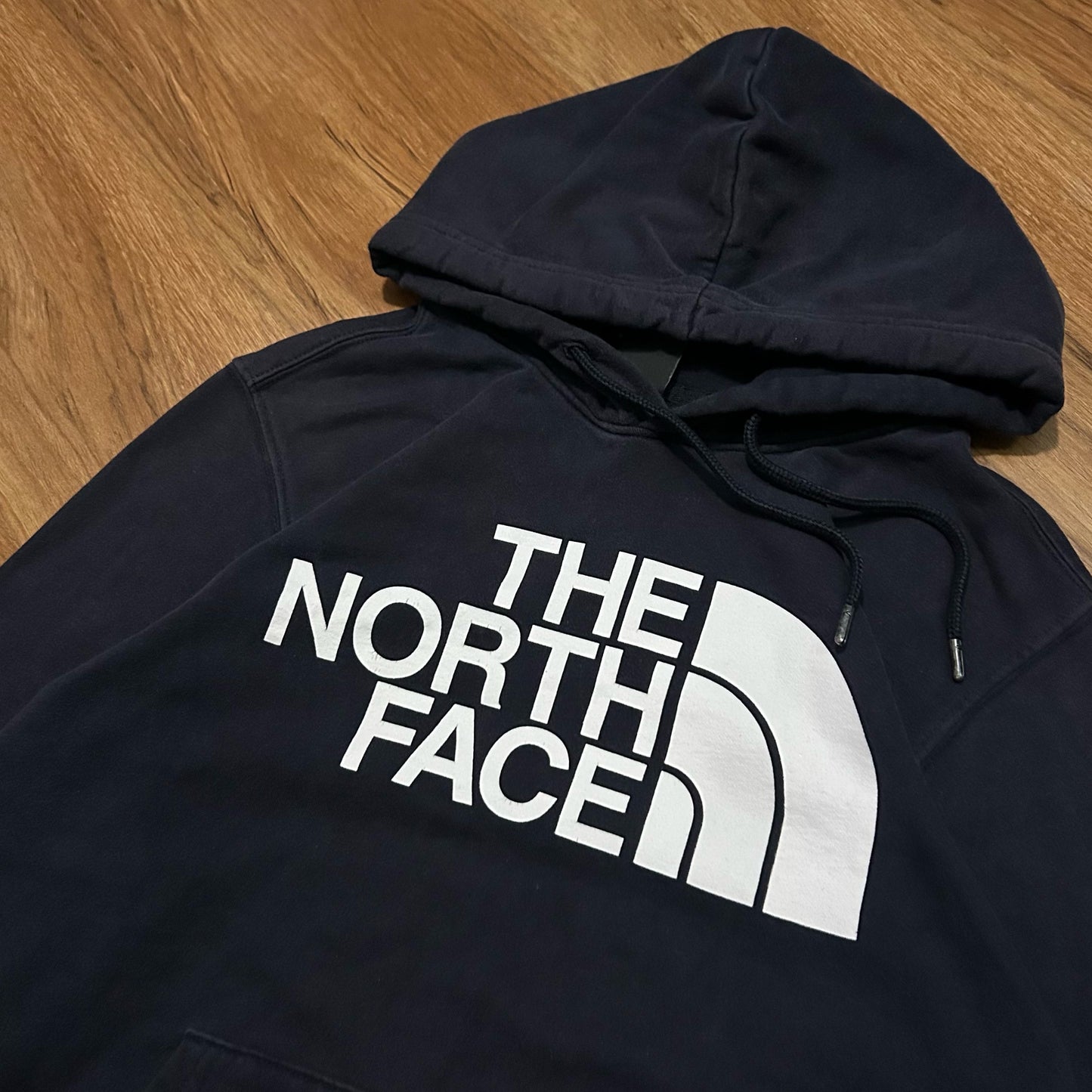 (S) The North Face Fleece Navy Pullover Hoodie