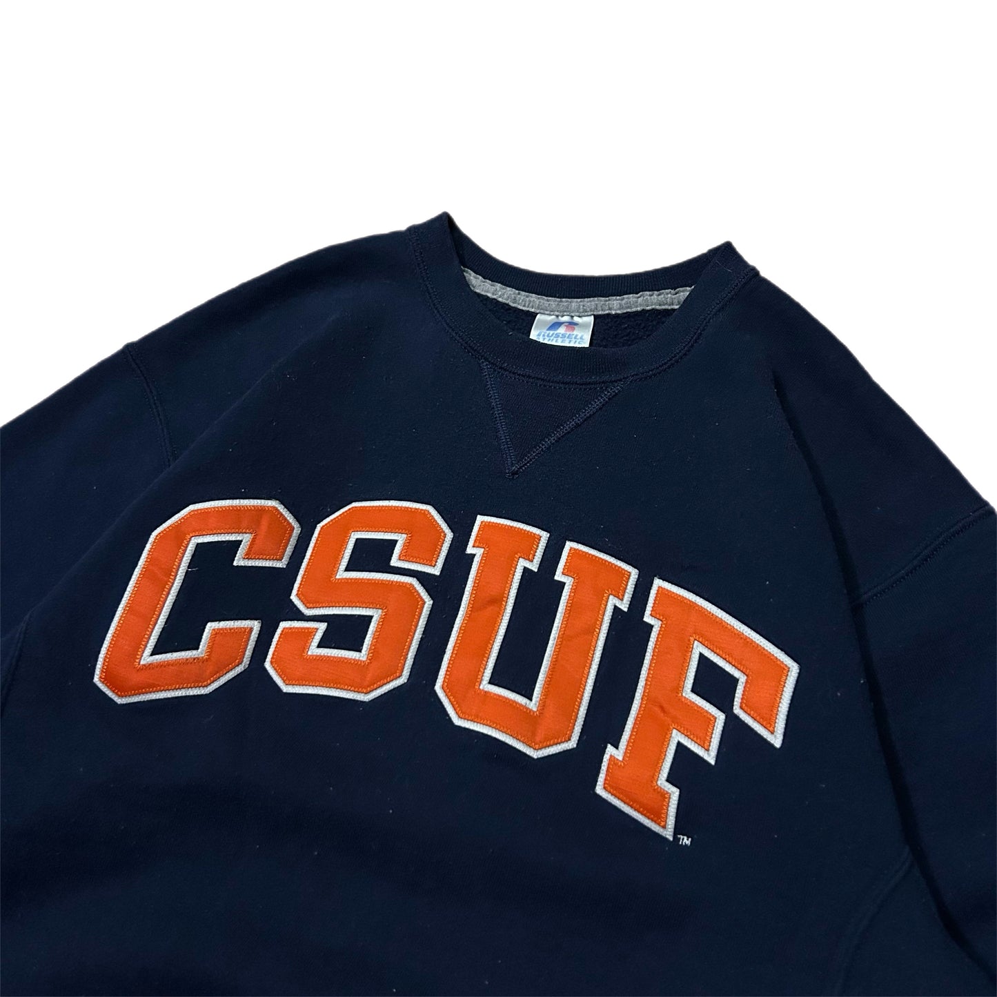 (M) Russell Athletics CSUF Crewneck