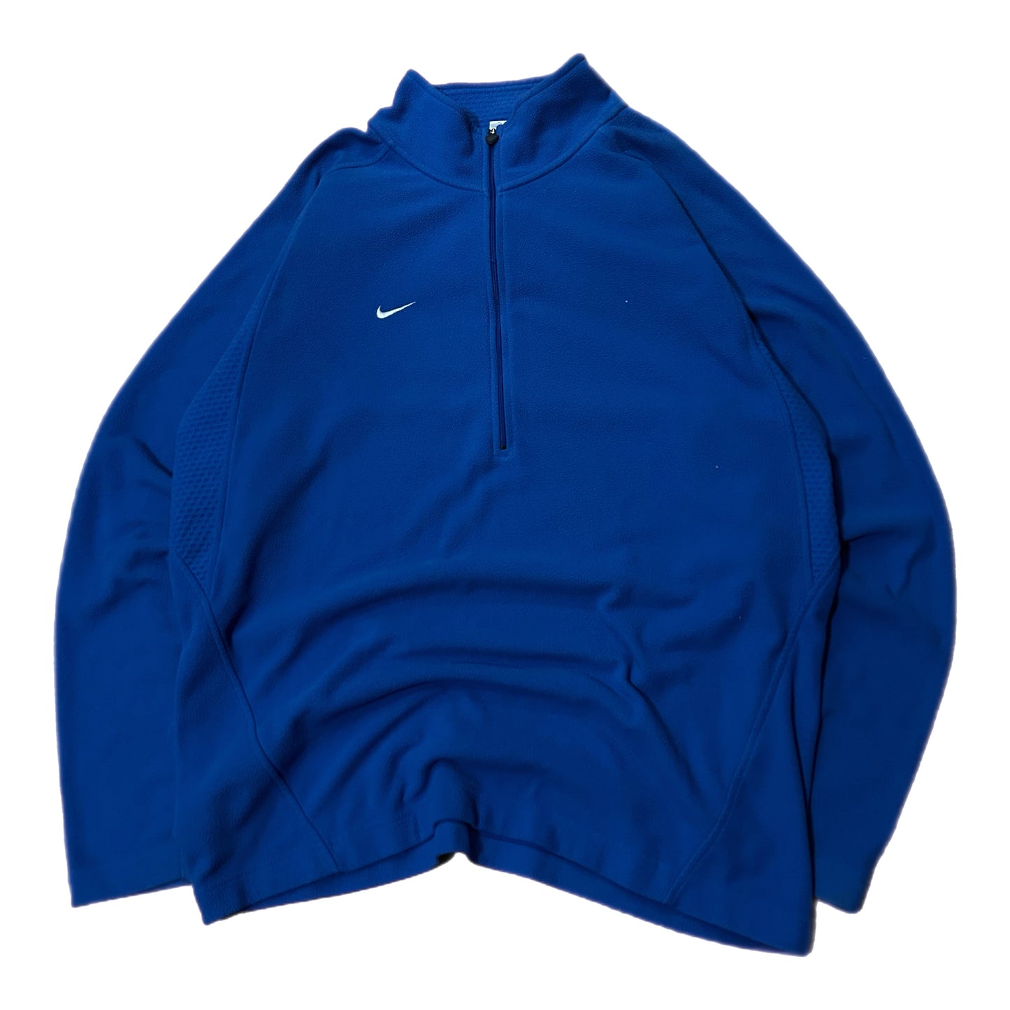 (L) Blue Nike Therma Fit Zip-Up Fleece