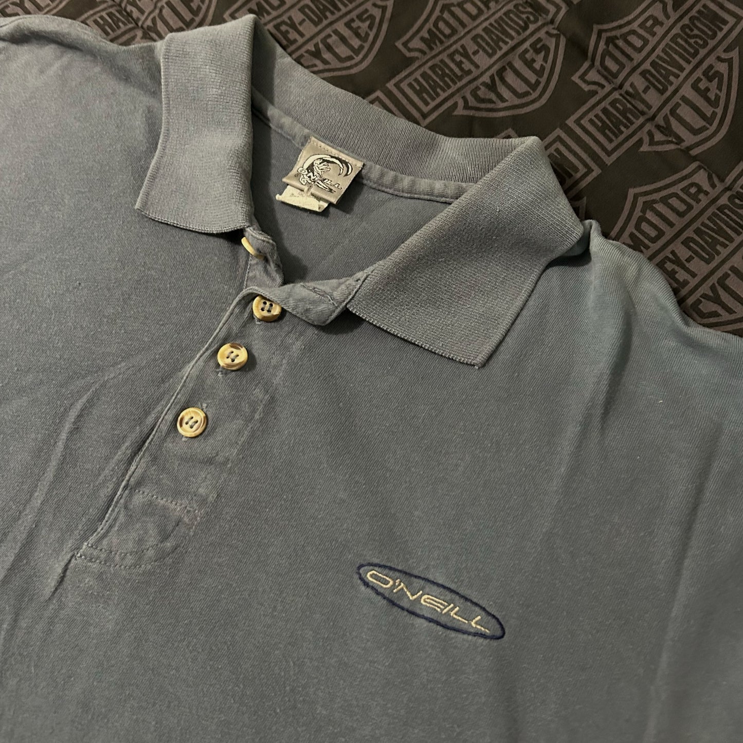 (M) Vintage 90s Made in USA O'Neill Embroidered Logo Polo Shirt