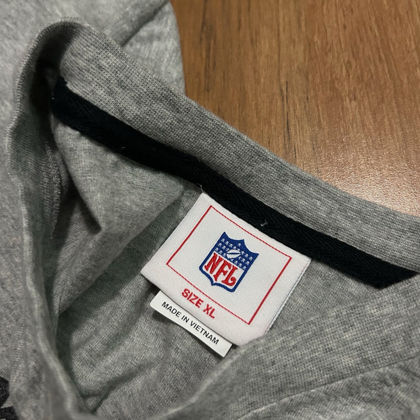(XL) Vintage Retro Oakland Raiders NFL Football Grey T-Shirt