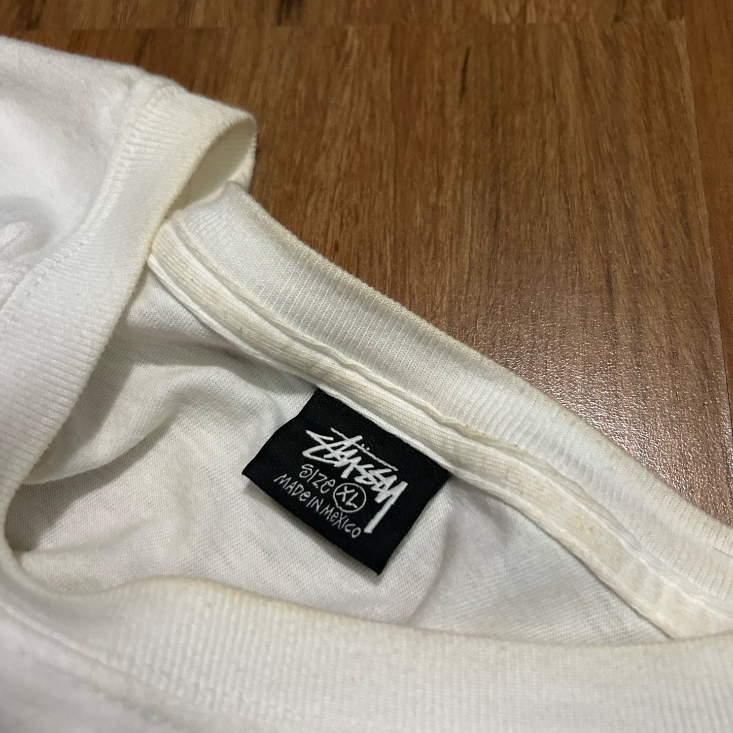 (XL) Retro Stussy Credit Card White Green T-Shirt