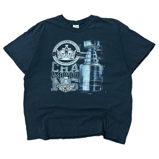 (XL) 2014 Los Angeles Kings NHL Stanley Cup Champions Black T-Shirt