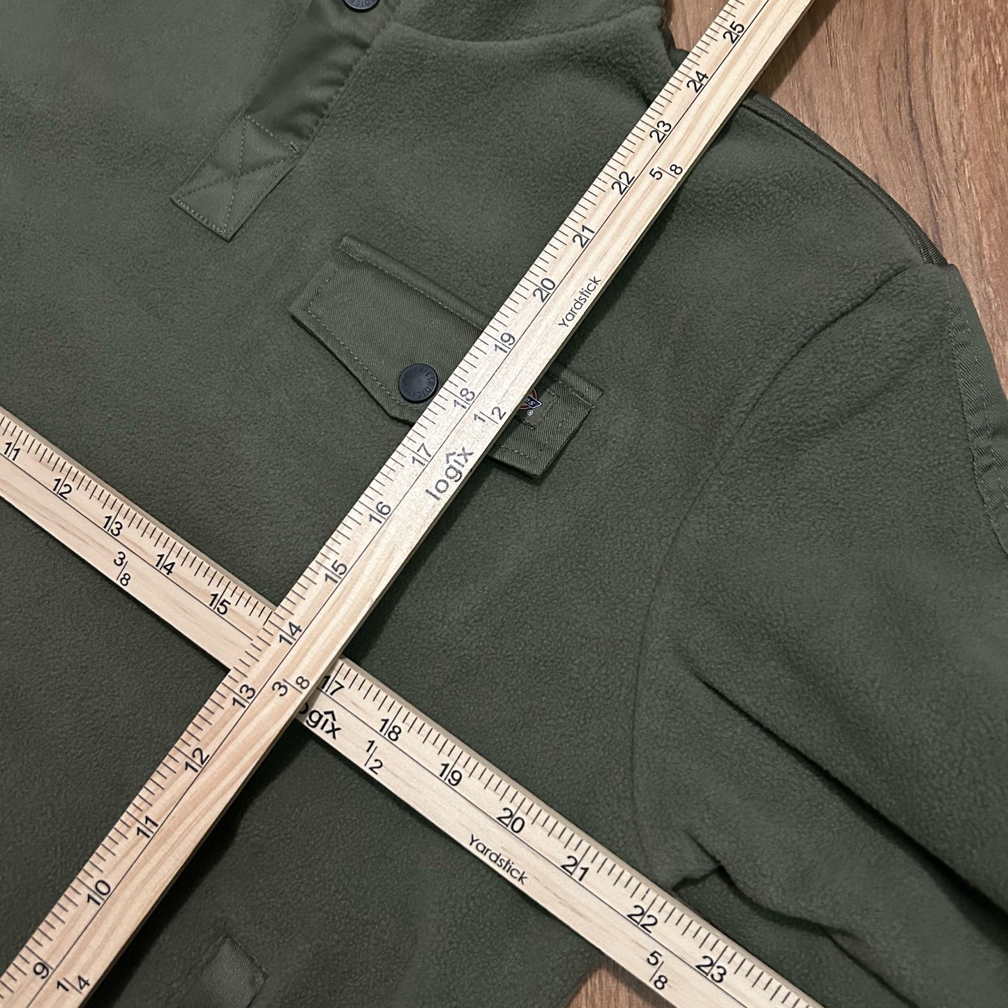(S) Dickies Port Allen Polar Olive Green Fleece