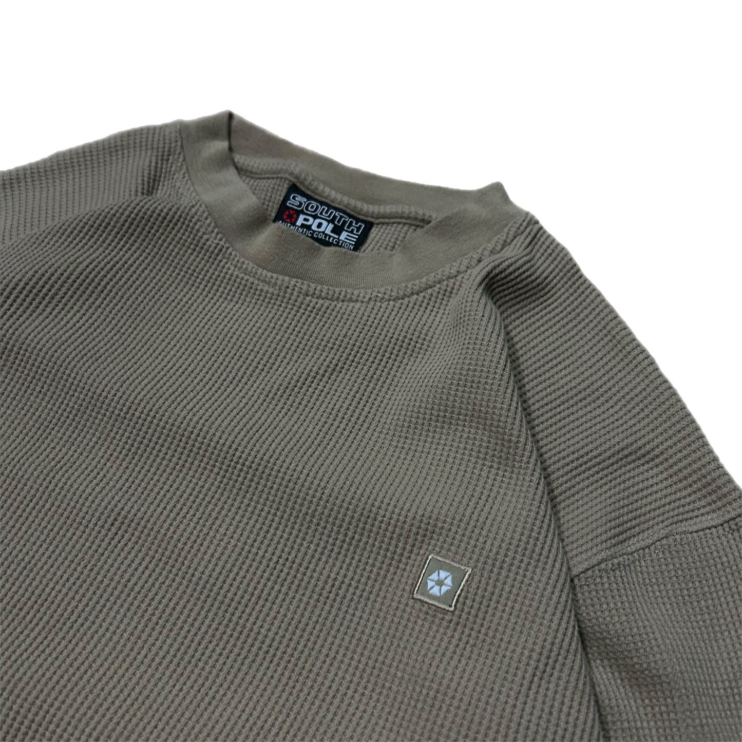 (L) South Pole Beige Thermal Long-Sleeve Shirt